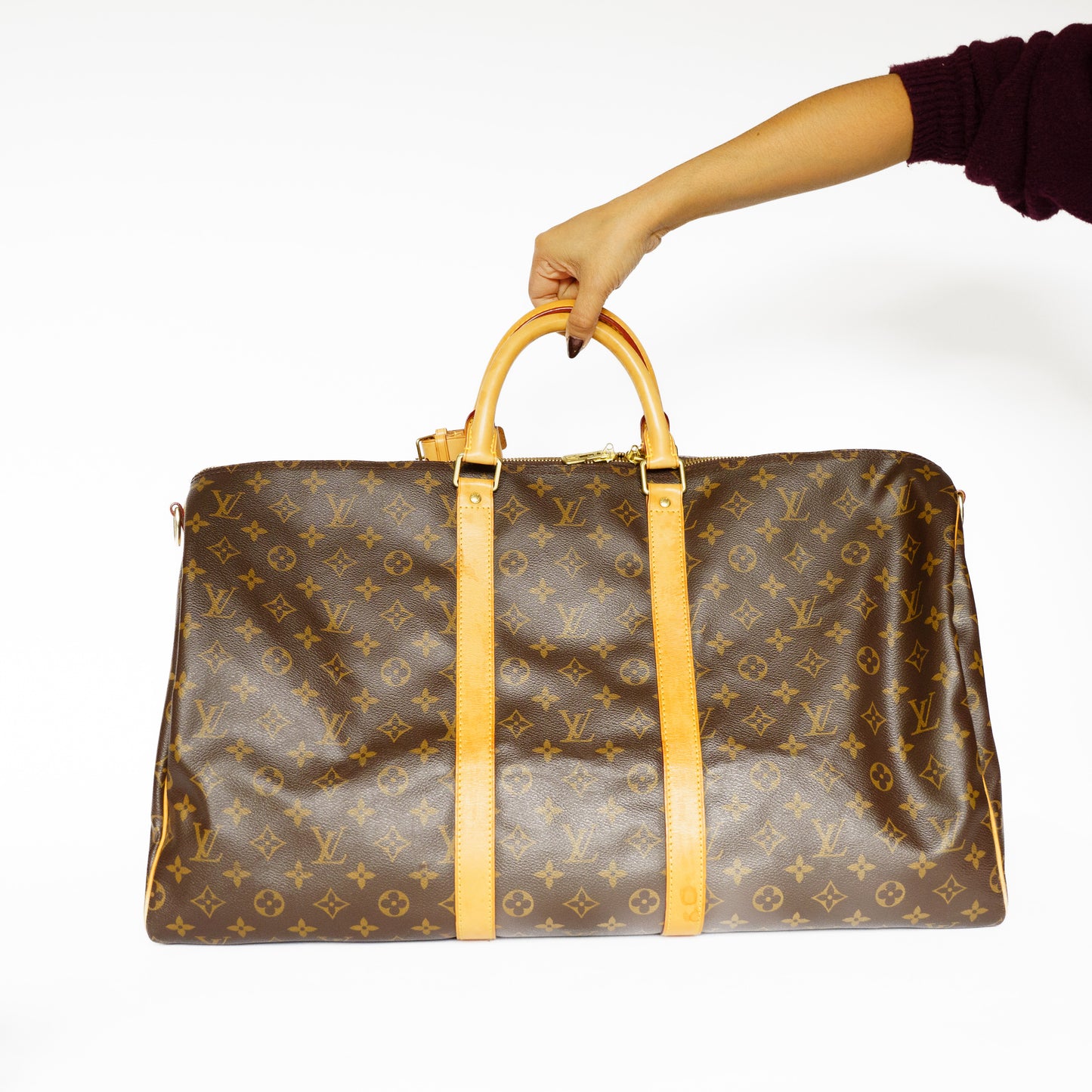 Loui Vuitton Keepall 55 Bandouliere in Monogram Canvas