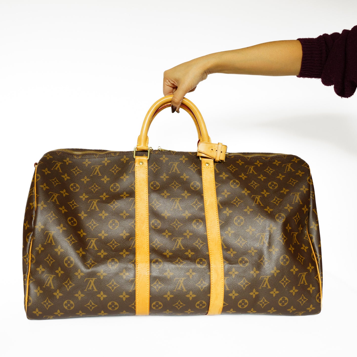 Loui Vuitton Keepall 55 Bandouliere in Monogram Canvas