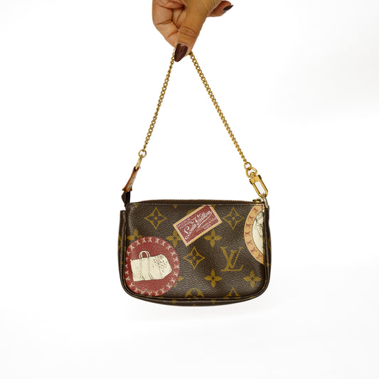 Louis Vuitton Mini Pochette Accesoires Limited Edition Monogram Patch BC2810202530