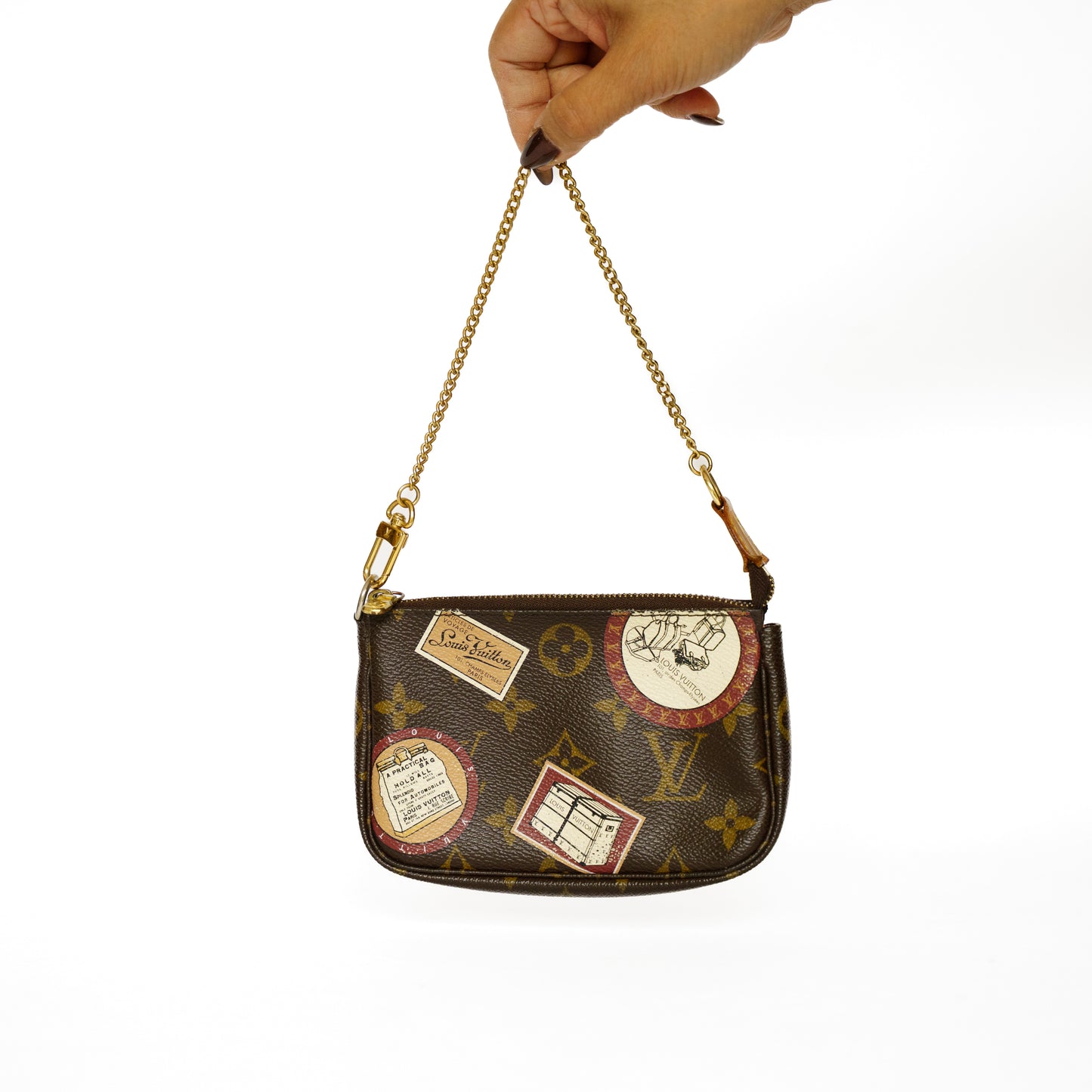 Louis Vuitton Mini Pochette Accesoires Limited Edition Monogram Patch BC2810202530