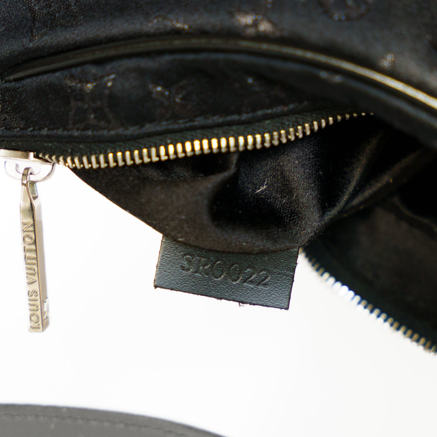 Louis Vuitton Boulogne Mini Black Satin Shoulder Bag 2002