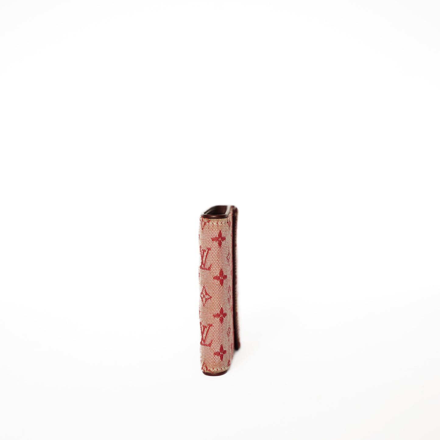 Louis Vuitton Trifold Wallet in Cherry Red Mini Lin