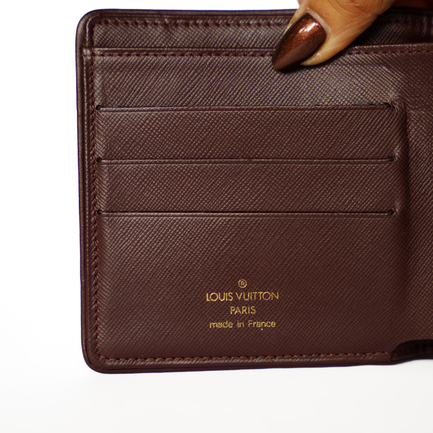 Louis Vuitton Trifold Wallet in Cherry Red Mini Lin