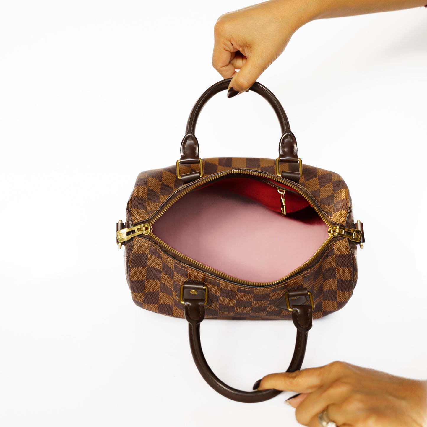 Louis Vuitton Speedy 25 Bandouliere in Damier Ebene Canvas