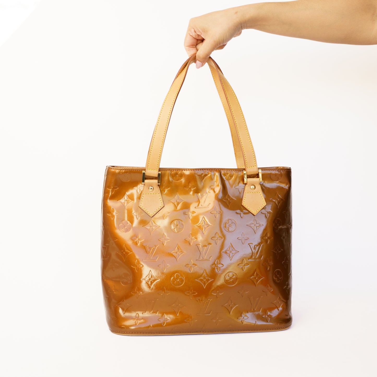 Louis Vuitton Houston Bronze Vernis Bag 300426B27