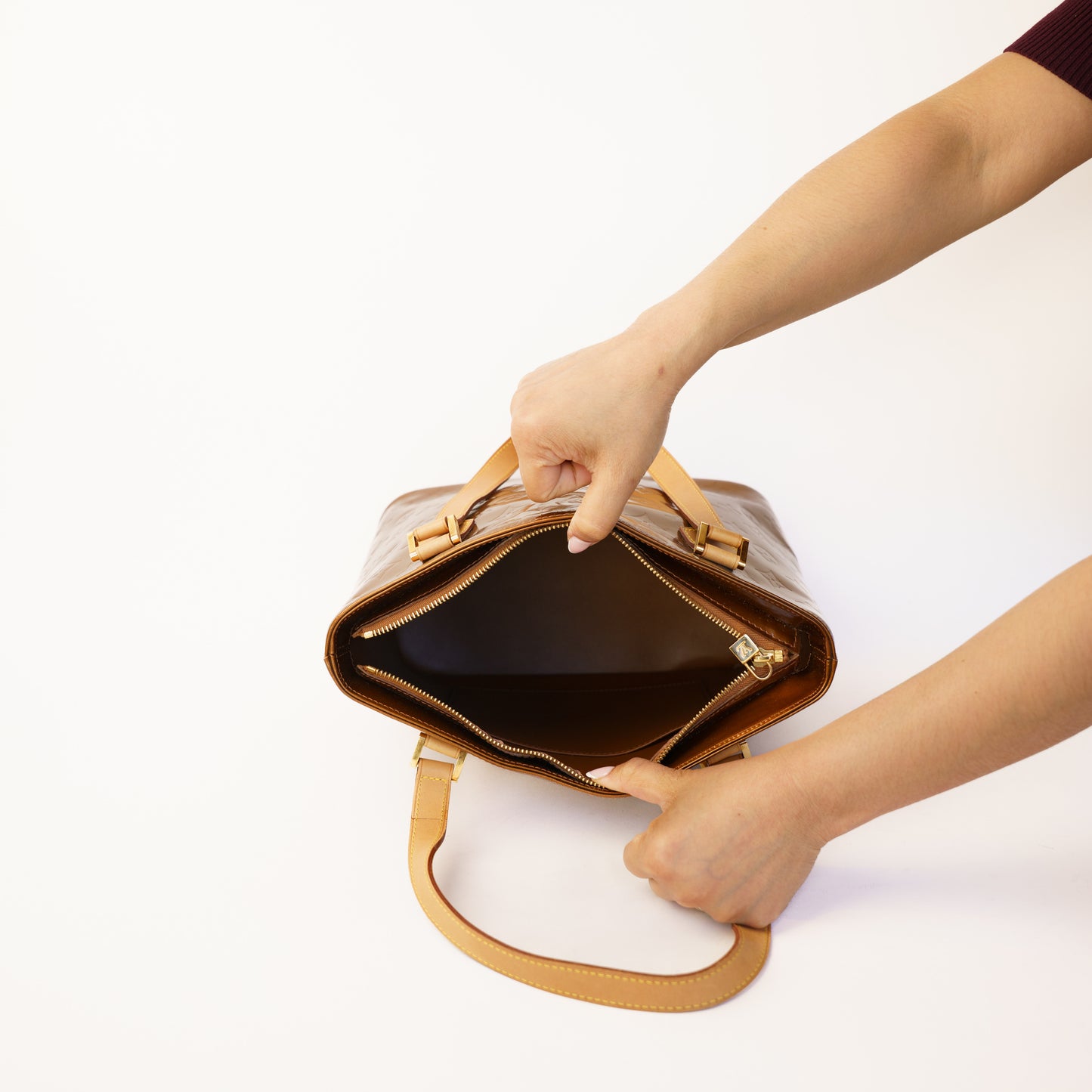 Louis Vuitton Houston Bronze Vernis Bag 300426B27