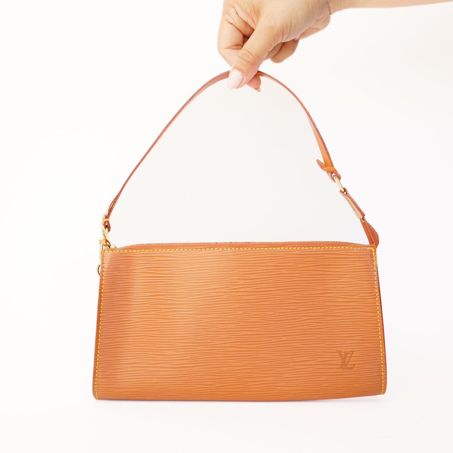 Louis Vuitton Pochette Accessoires in Cognac Epi Leather 300426B20