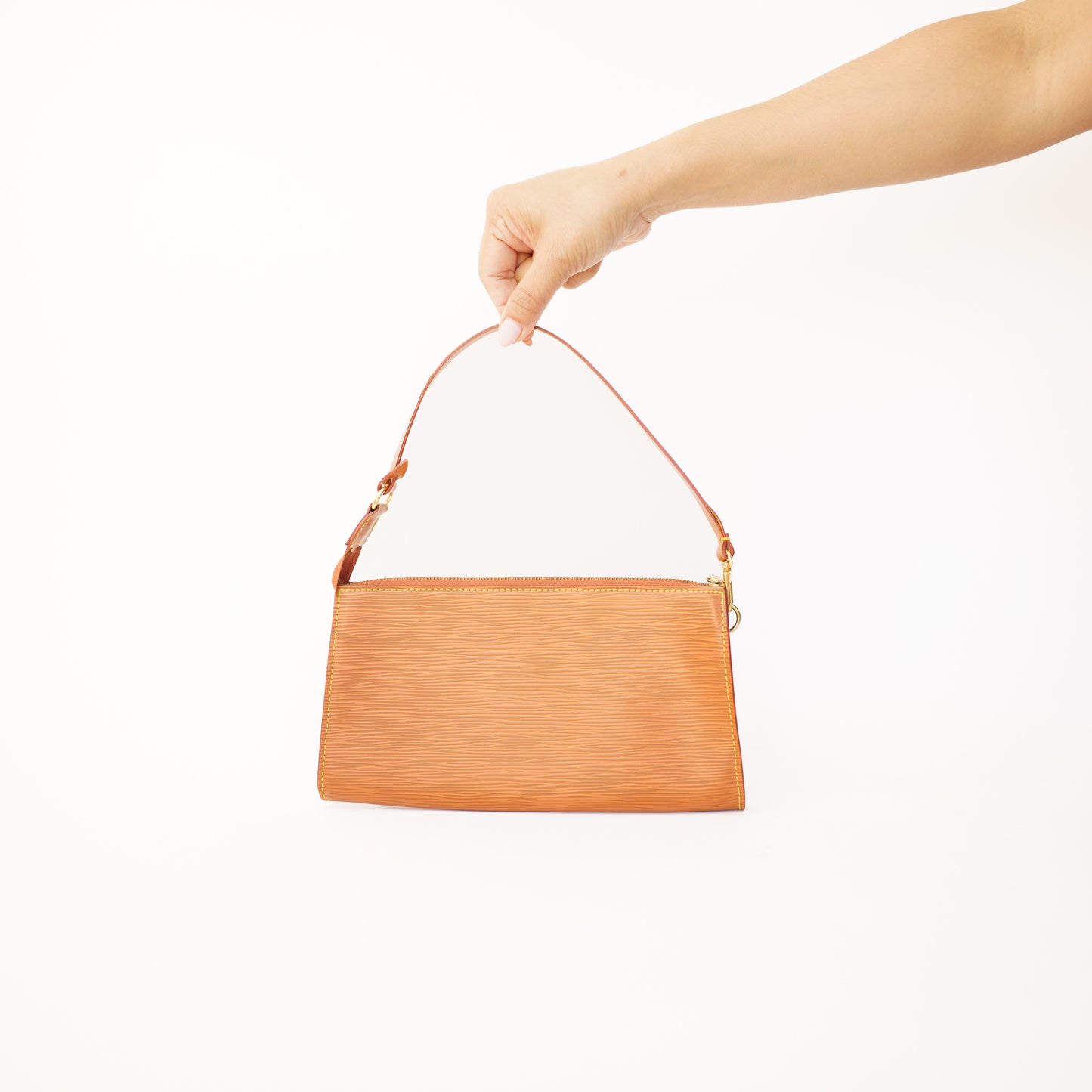 Louis Vuitton Pochette Accessoires in Cognac Epi Leather 300426B20
