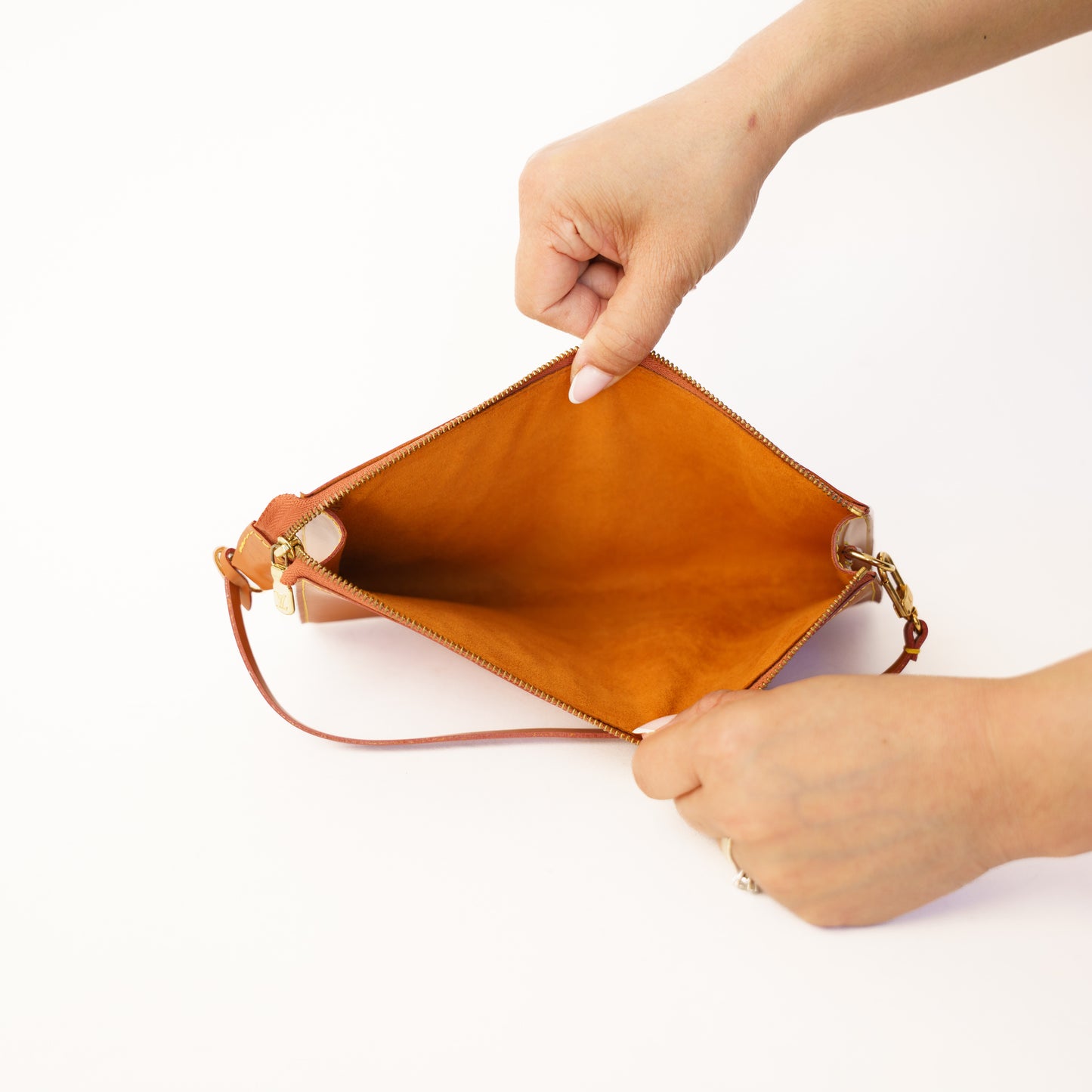 Louis Vuitton Pochette Accessoires in Cognac Epi Leather 300426B20