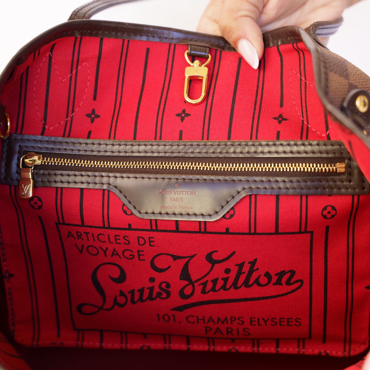 Louis Vuitton Neverfull PM in Damier Ebene 300426B01