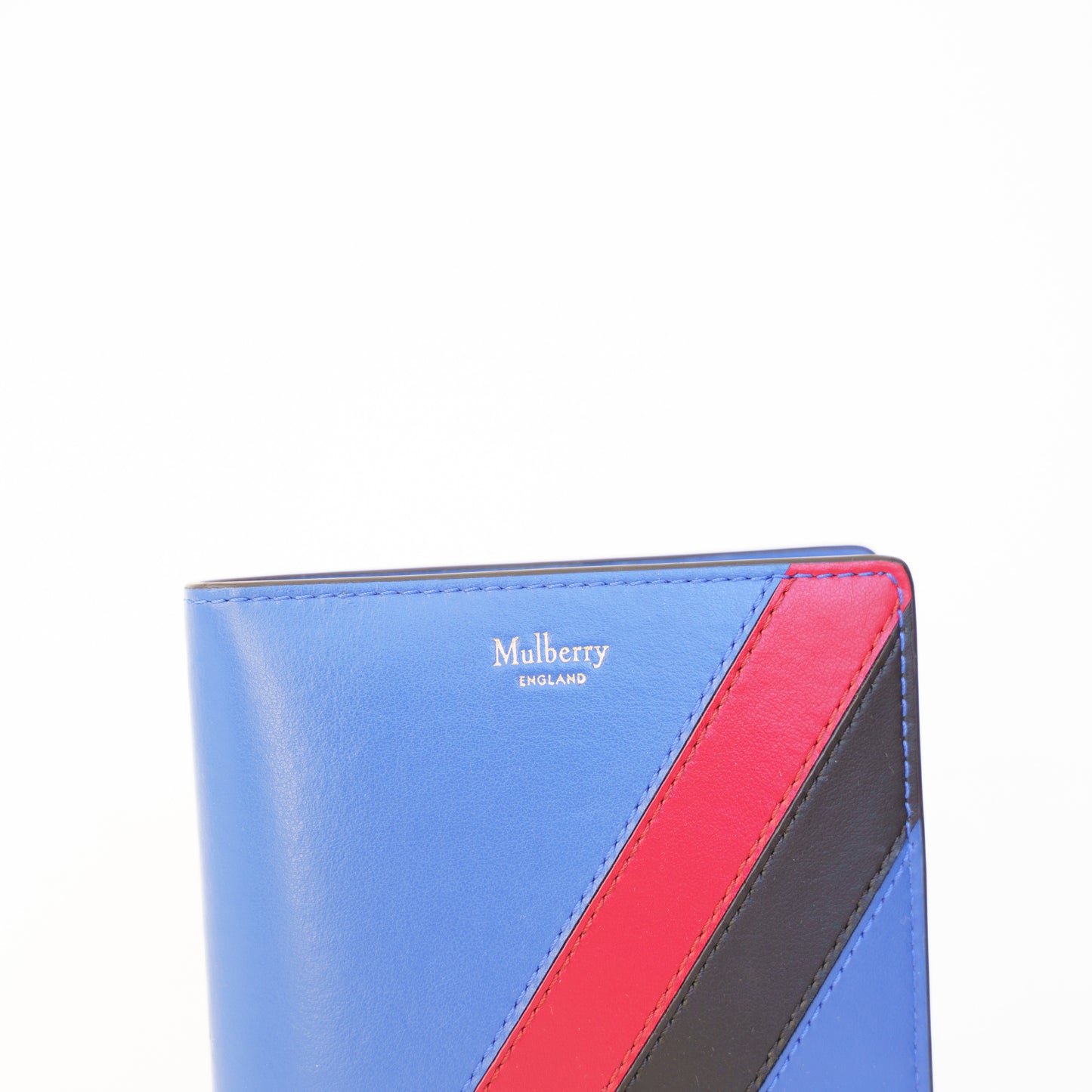 Mulberry Passport Cover in Porcelain Blue Leather 300426B21