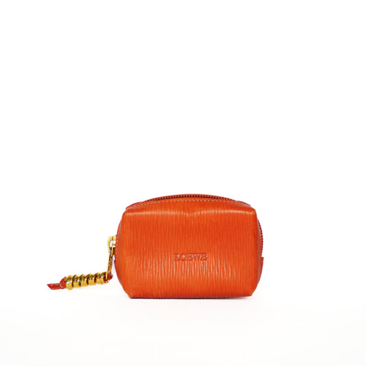 Loewe Coin Purse in Orange 101225B88