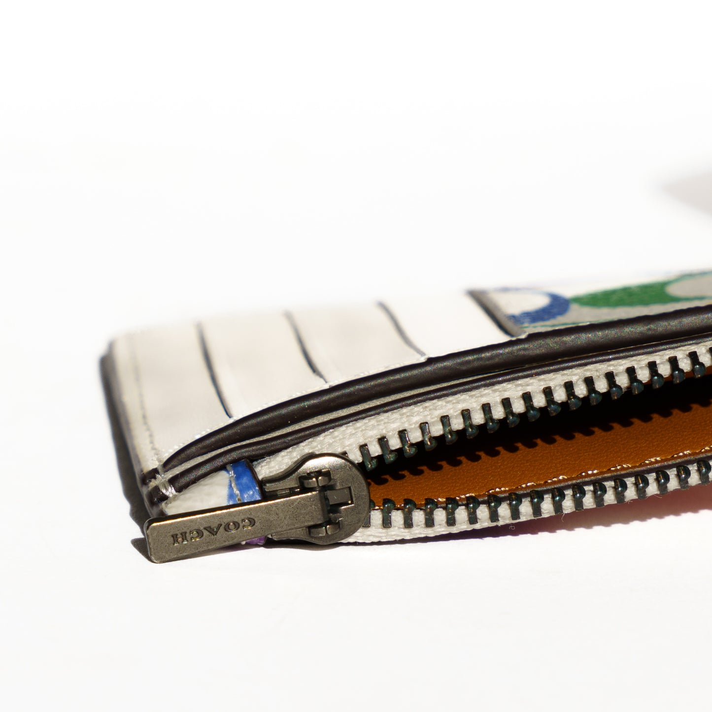 Coach Multicolor Zippered Coin Card Holder