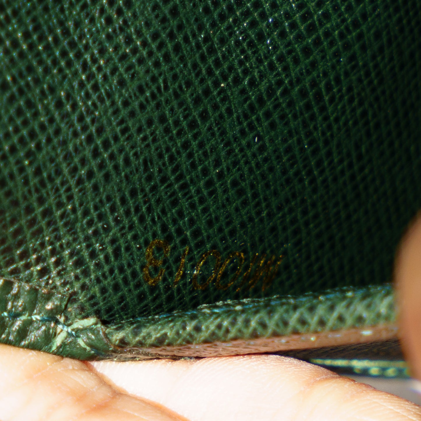 Louis Vuitton Taiga Leather Card Holder in Green