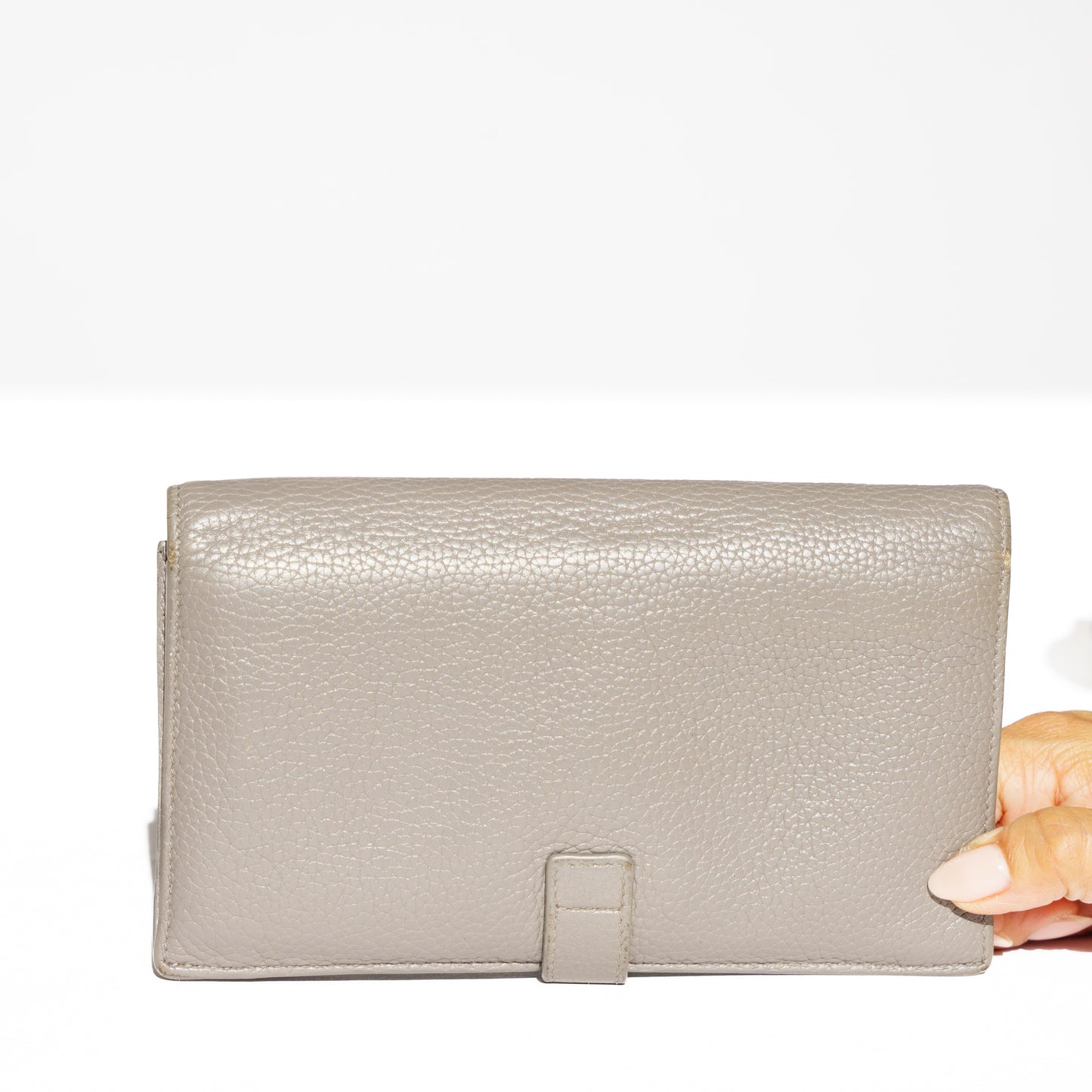 Saint Laurent Wallet in Grey Leather YSL 300925B218