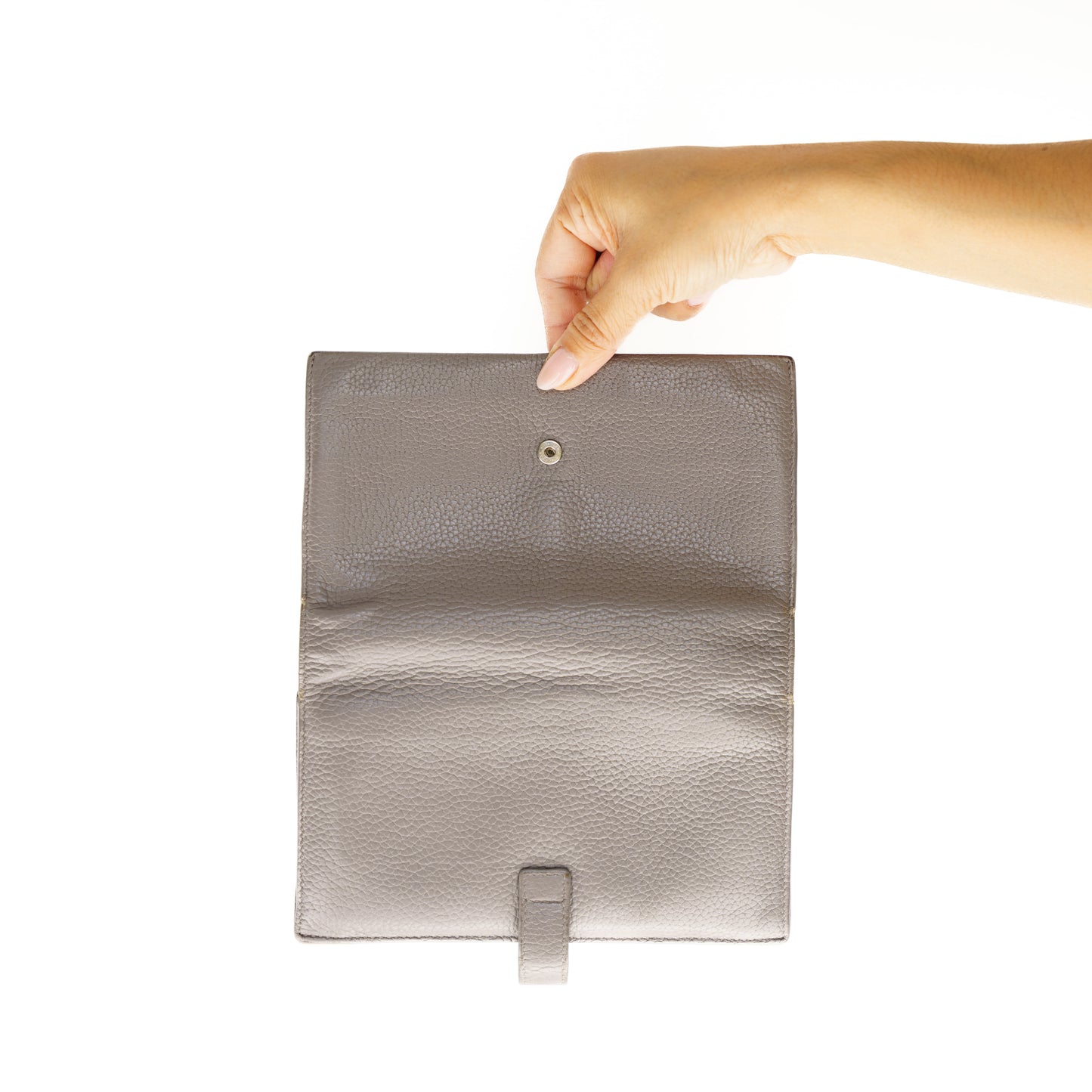 Saint Laurent Wallet in Grey Leather YSL 300925B218