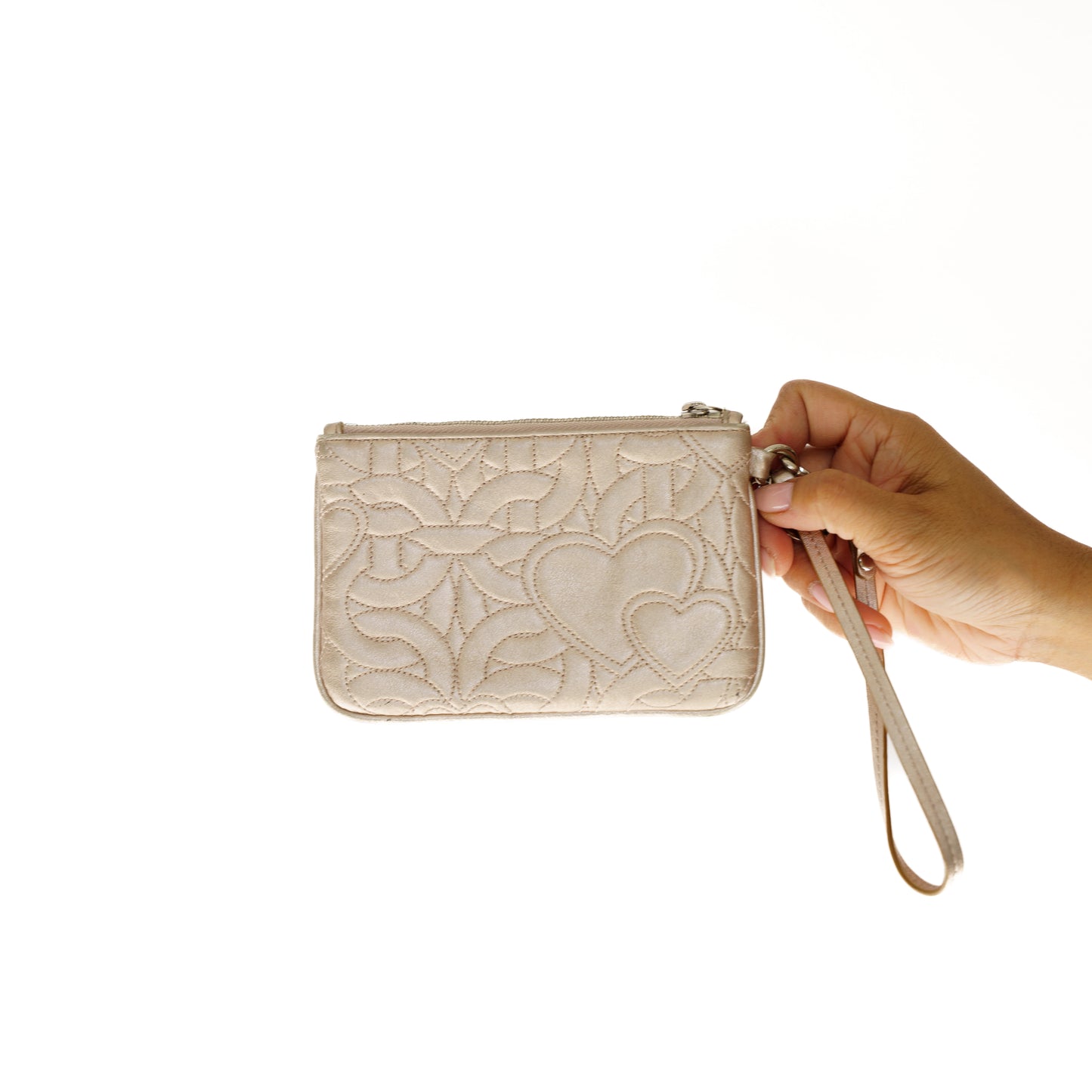 Coach Heart Small Clutch Irridescent