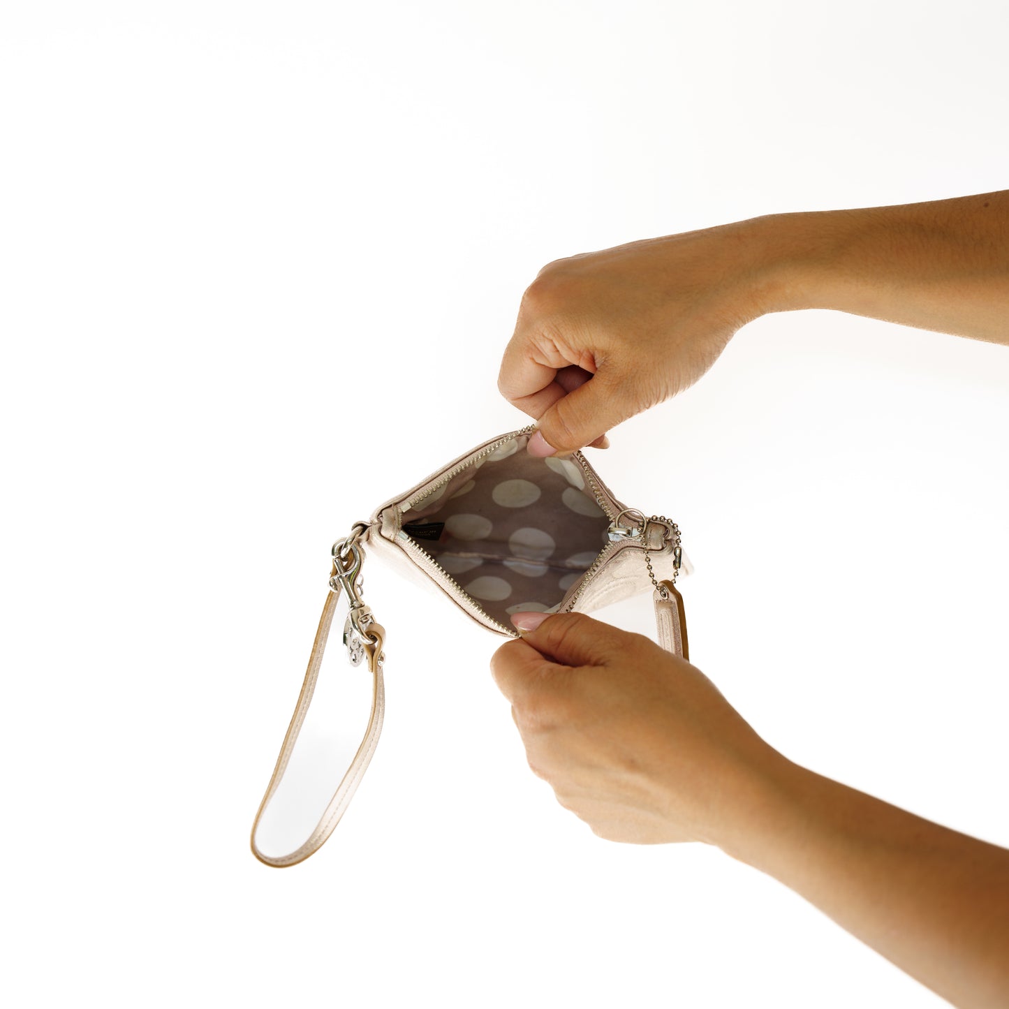 Coach Heart Small Clutch Irridescent