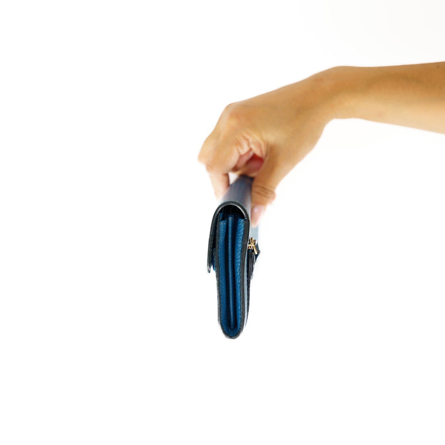 Chloe Blue Leather Elsie Continental Wallet