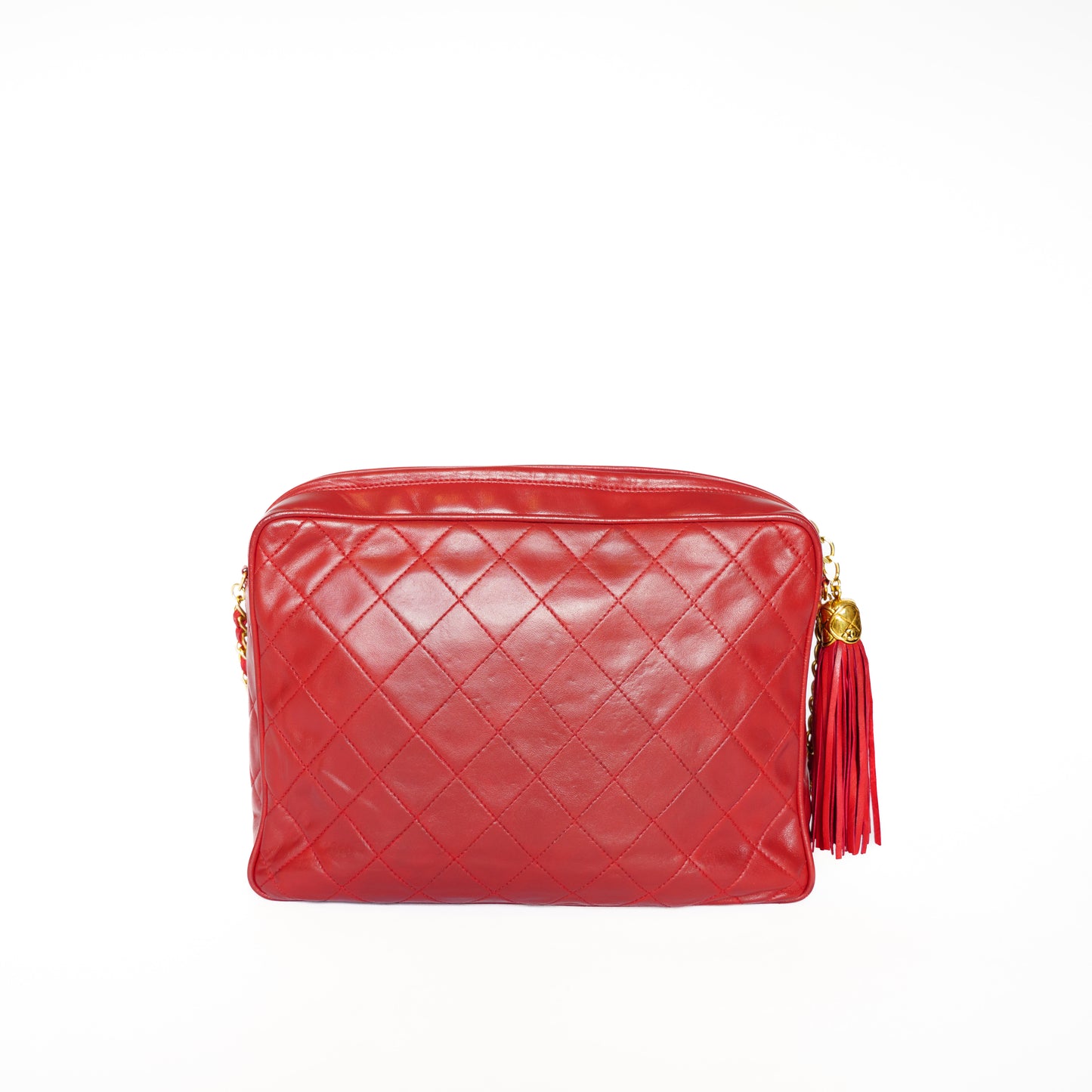 Chanel Matelasse Large Camera Bag in Red