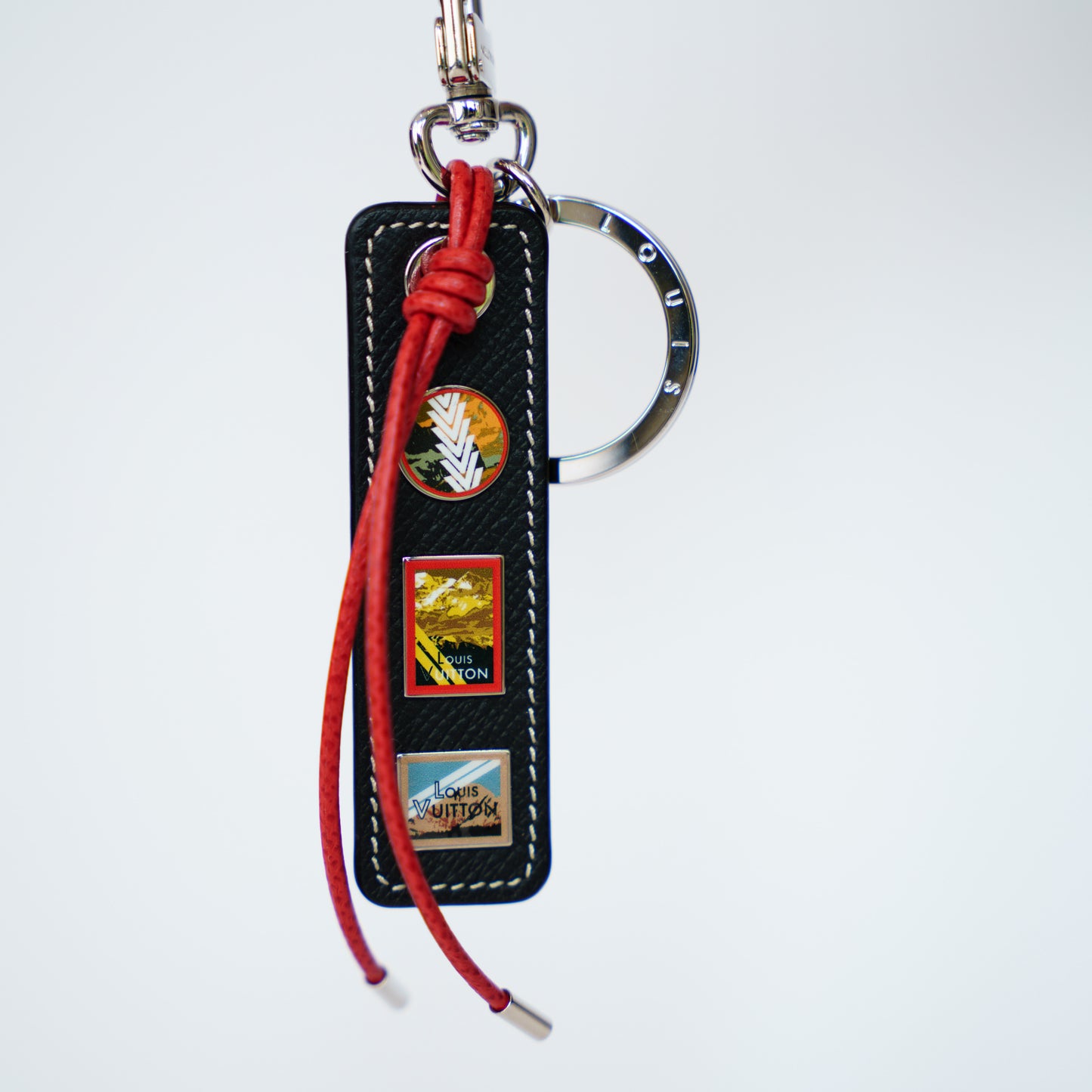 Louis Vuitton Taiga Porte Cles Tab Alps Bag Charm Keychain