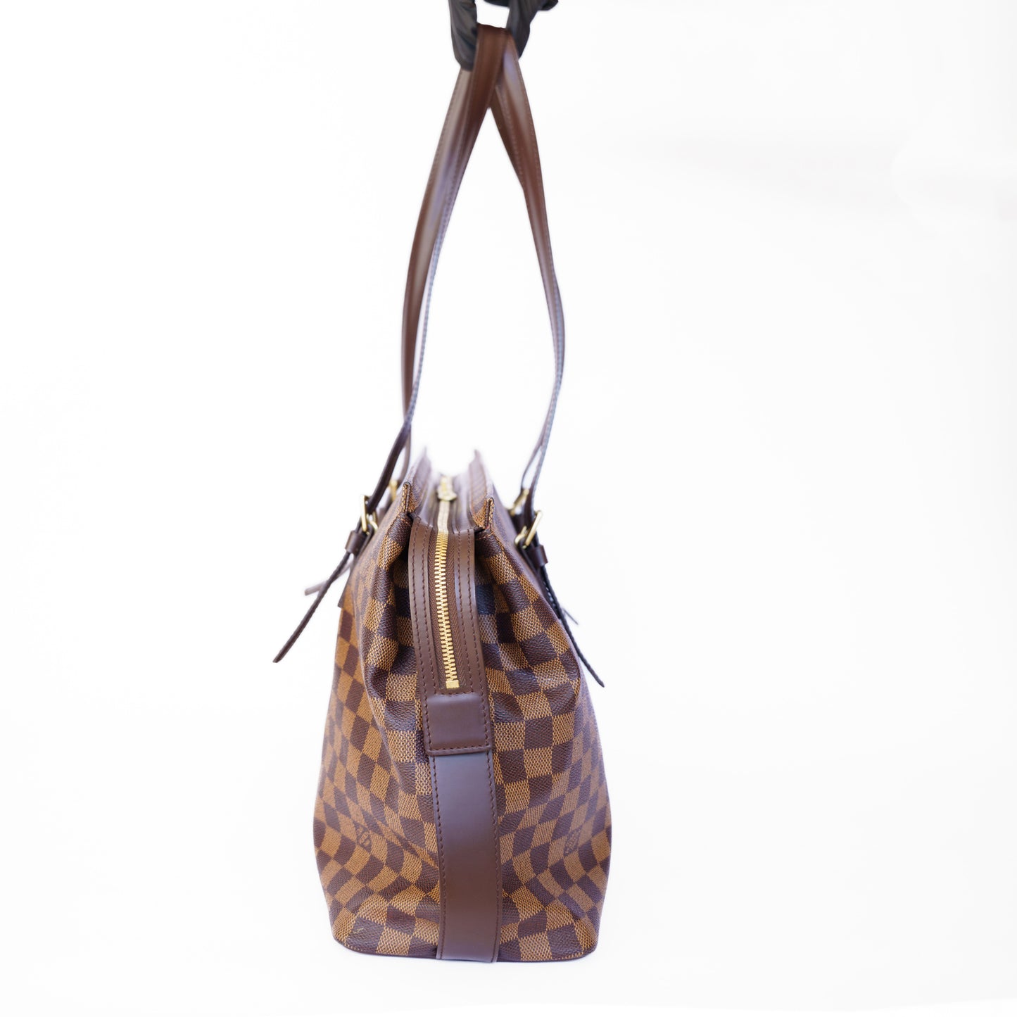 Louis Vuitton 2006 Chelsea Shoulder Tote Bag in Damier Ebene - TH0036