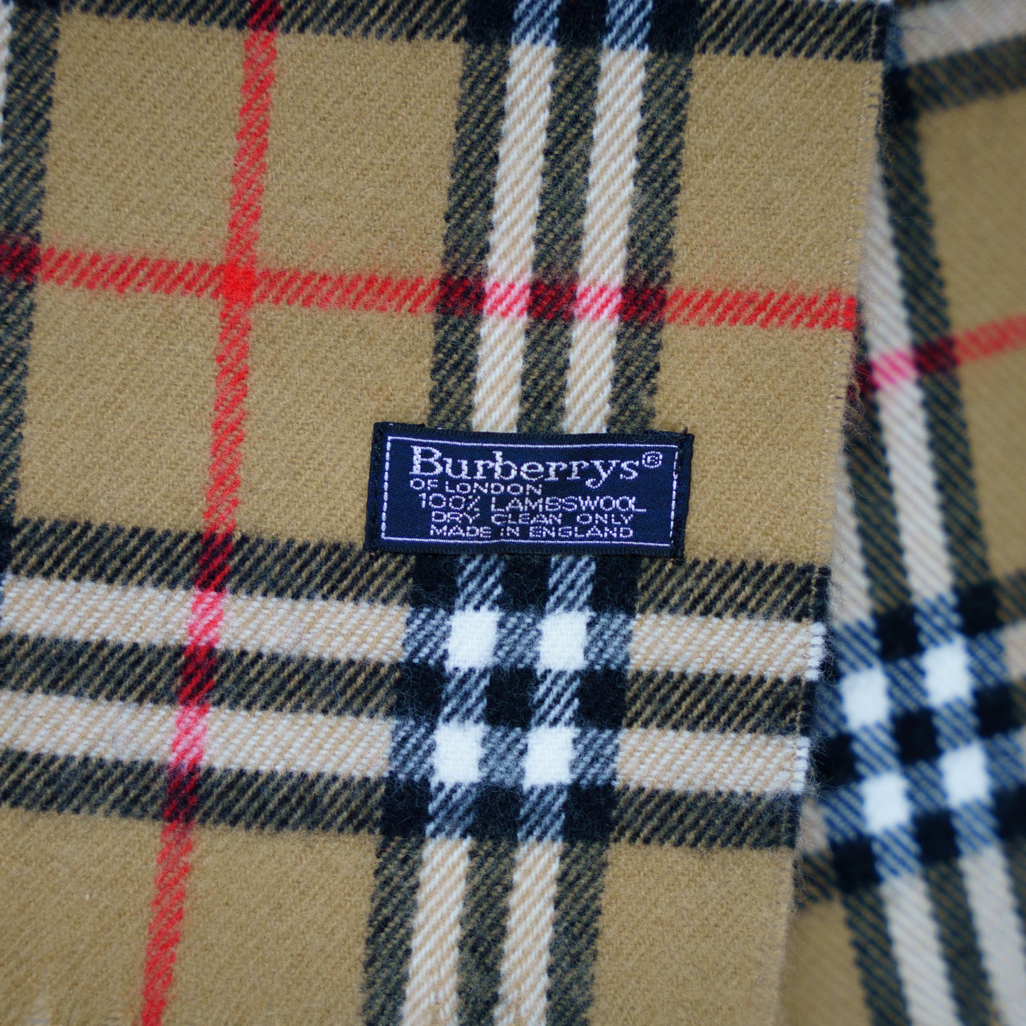 Burberry Beige Check Scarf 271125B03