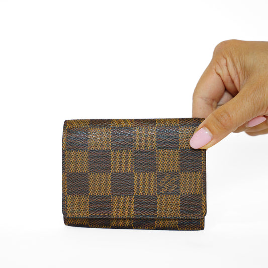 Louis Vuitton Card Holder Business Card Holder in Damier Ebene 271125B12
