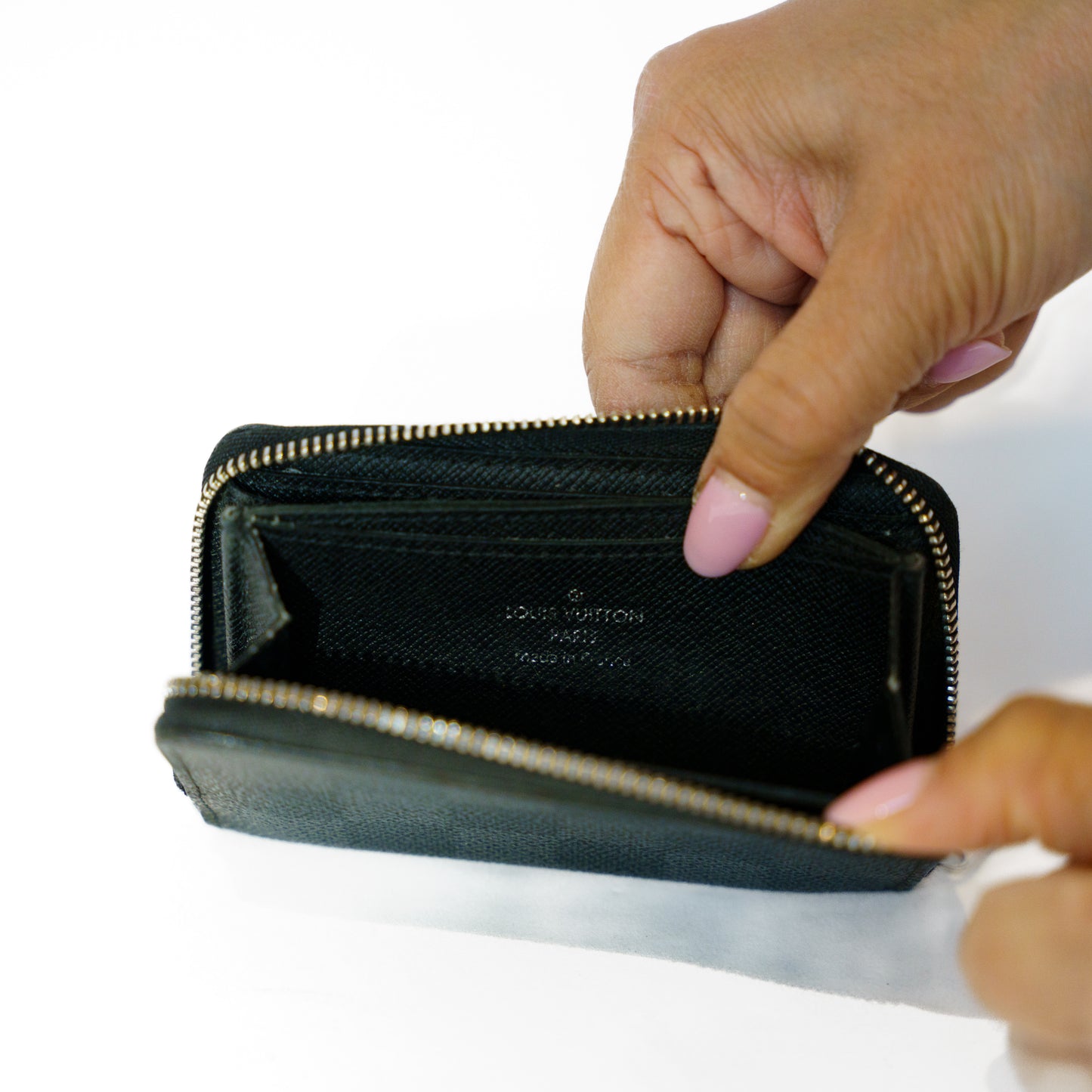 Louis Vuitton Zippy Coin Purse Compact in damier Graphite 271125B25