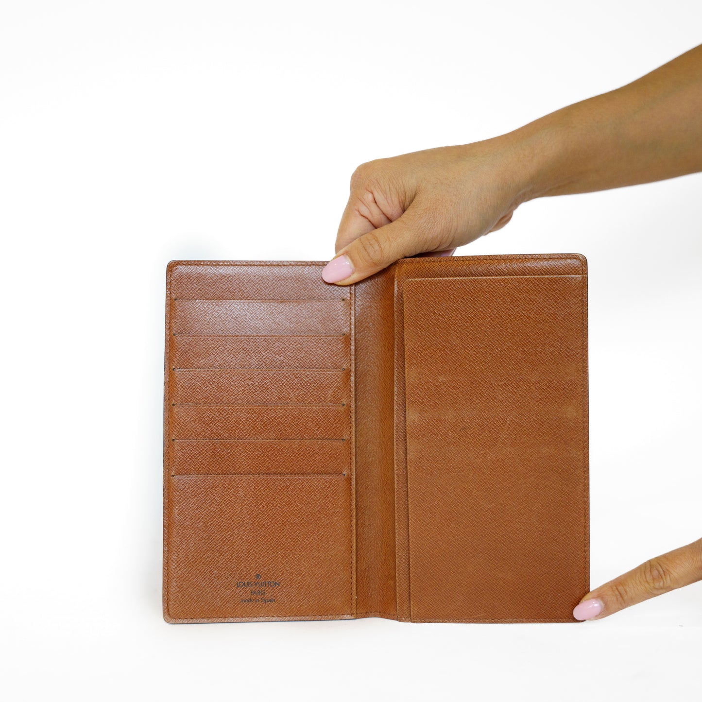 Louis Vuitton Bifold Wallet Passport Holder in Monogram Canvas 271125B30