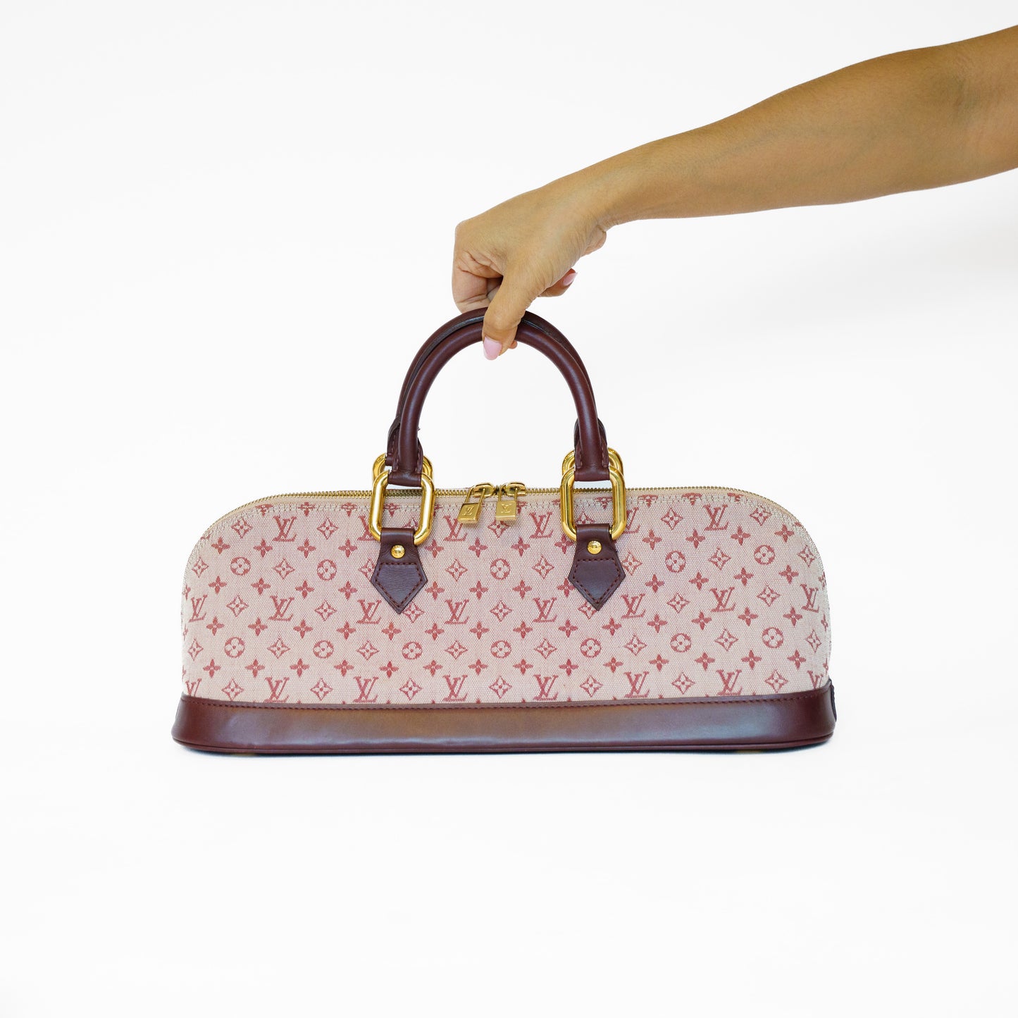 Louis Vuitton Mini Alma Ron in Burgundy 271125B05