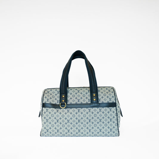 Louis Vuitton Josephine GM in Black Mini Lin Canvas  271125B06