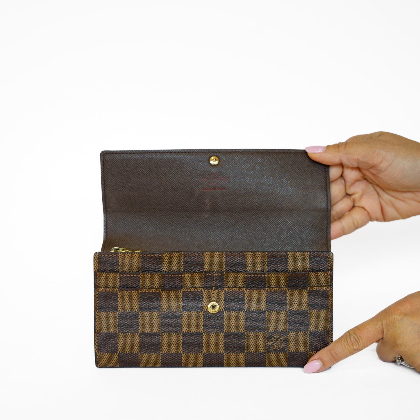 Louis Vuitton Sarah Wallet in Damier Ebene 271125B09