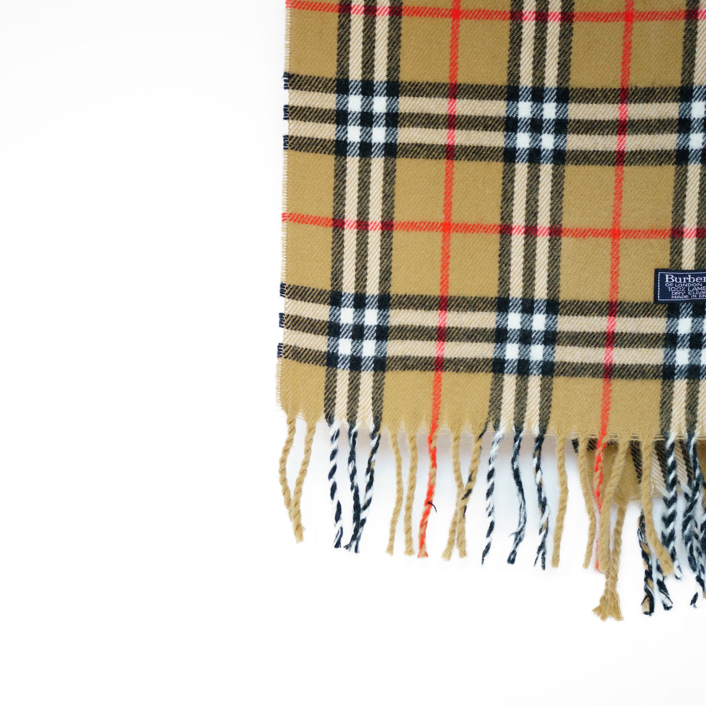 Burberry Beige Check Scarf 271125B03