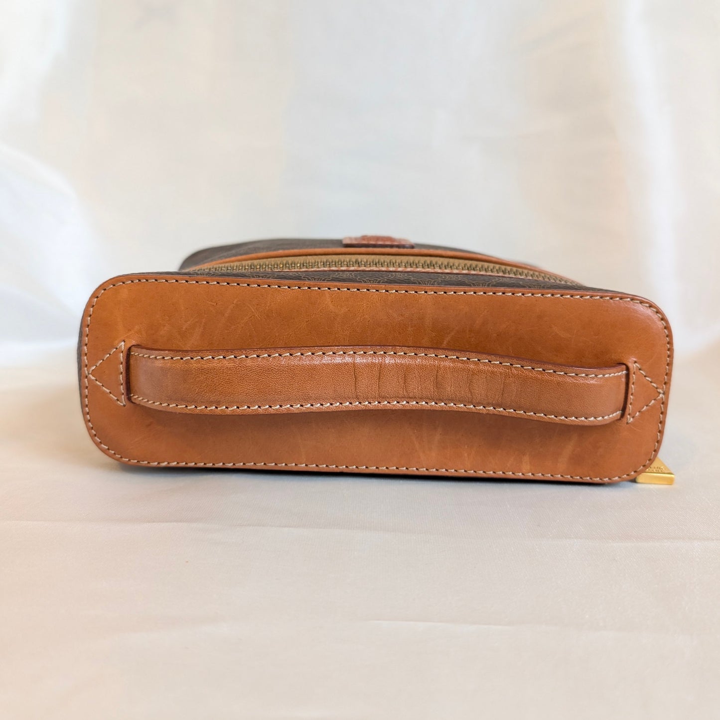 Celine Vanity Bag in Brown Macadam 191125B18