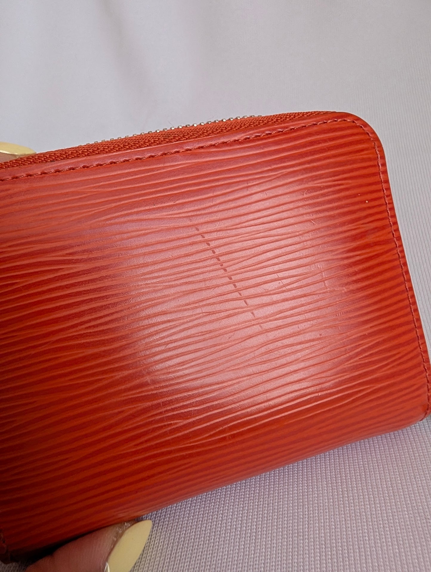 Louis Vuitton Zippy Coin Purse Burnt Orange Epi Leather TS0134