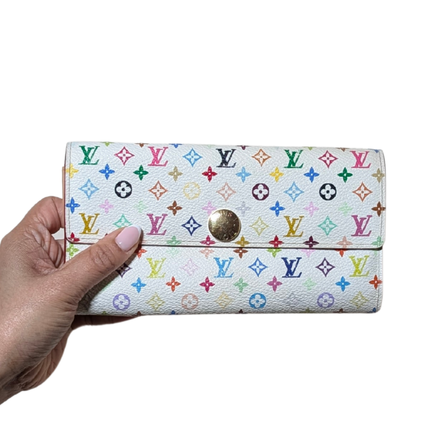 Louis Vuitton Sarah Wallet X Takashi Murakami White multicolor TH0074 260226BX09
