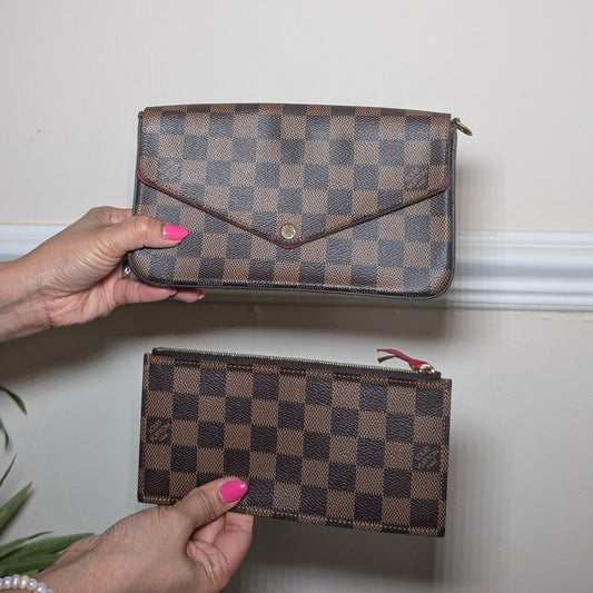 Louis Vuitton Felicie Pochette in Damier Ebene MI4198