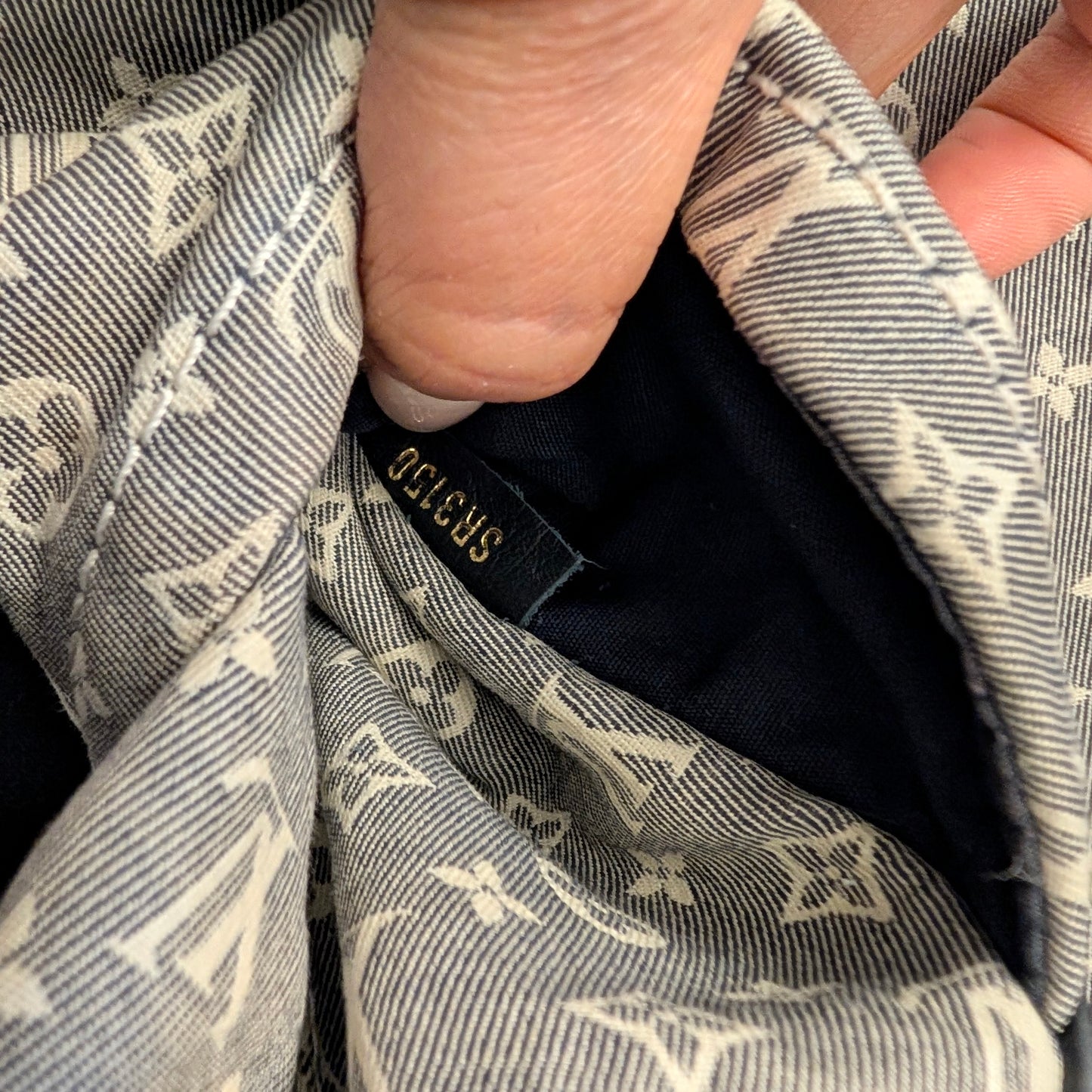 Louis Vuitton Romance Idylle in Navy Mini Lin 160126B08