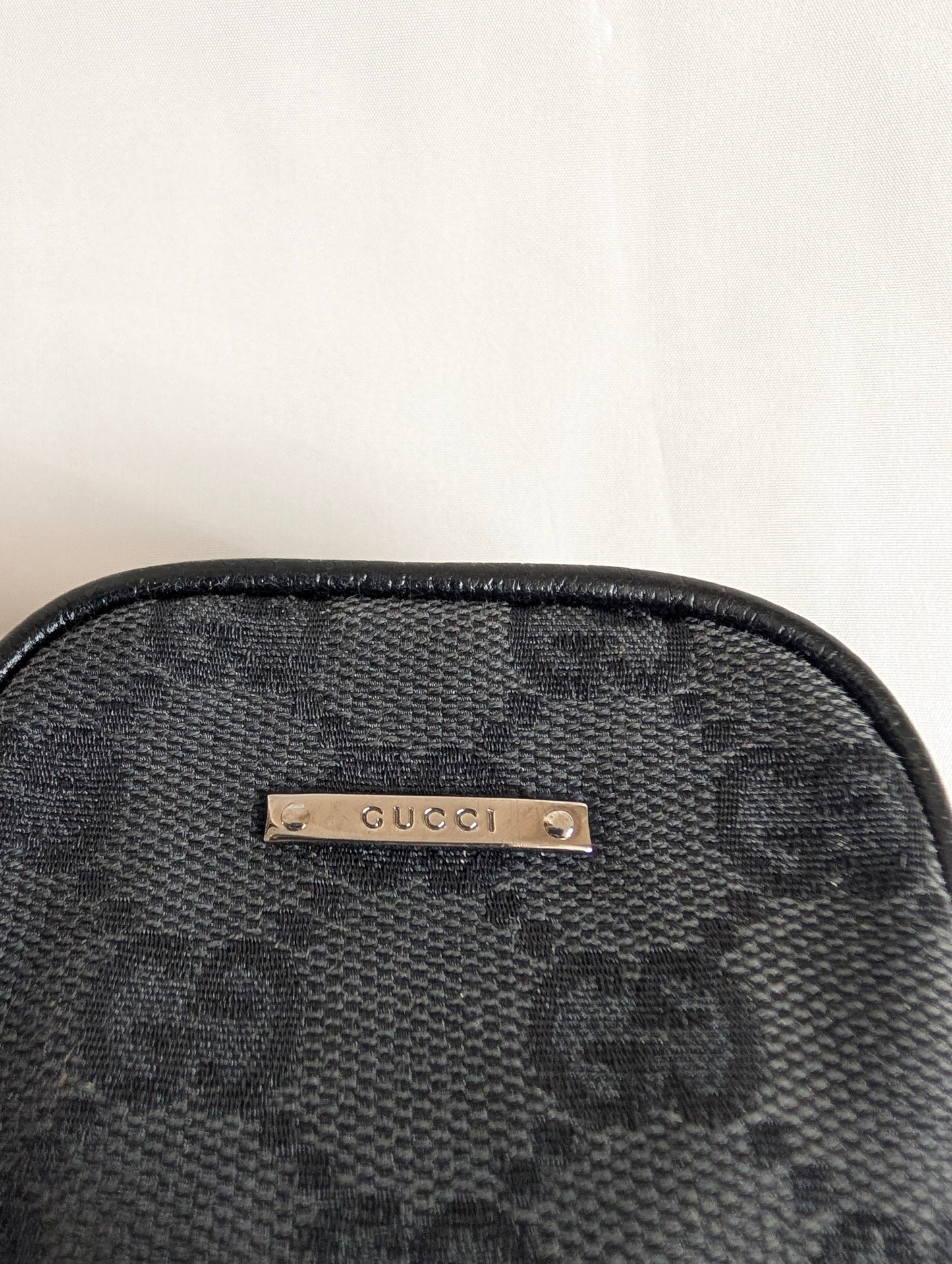 Gucci Black Canvas Small Pouch