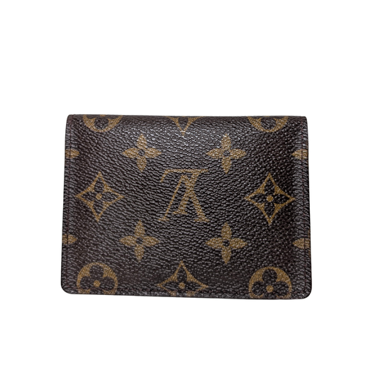 Louis Vuitton ID Card Holder Porte Carte Vertical in Monogram Canvas 101225B97