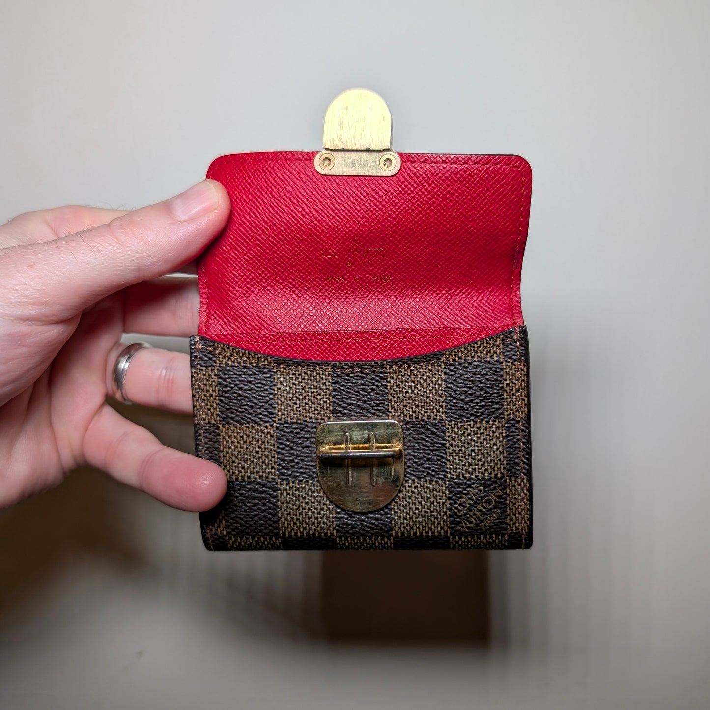 Louis Vuitton Koala Coin Purse Card Holder in Damier Ebene 140126B15