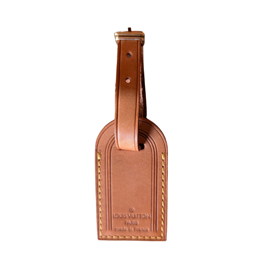 Louis Vuitton Small Luggaga Tag in Honey Patina Leather