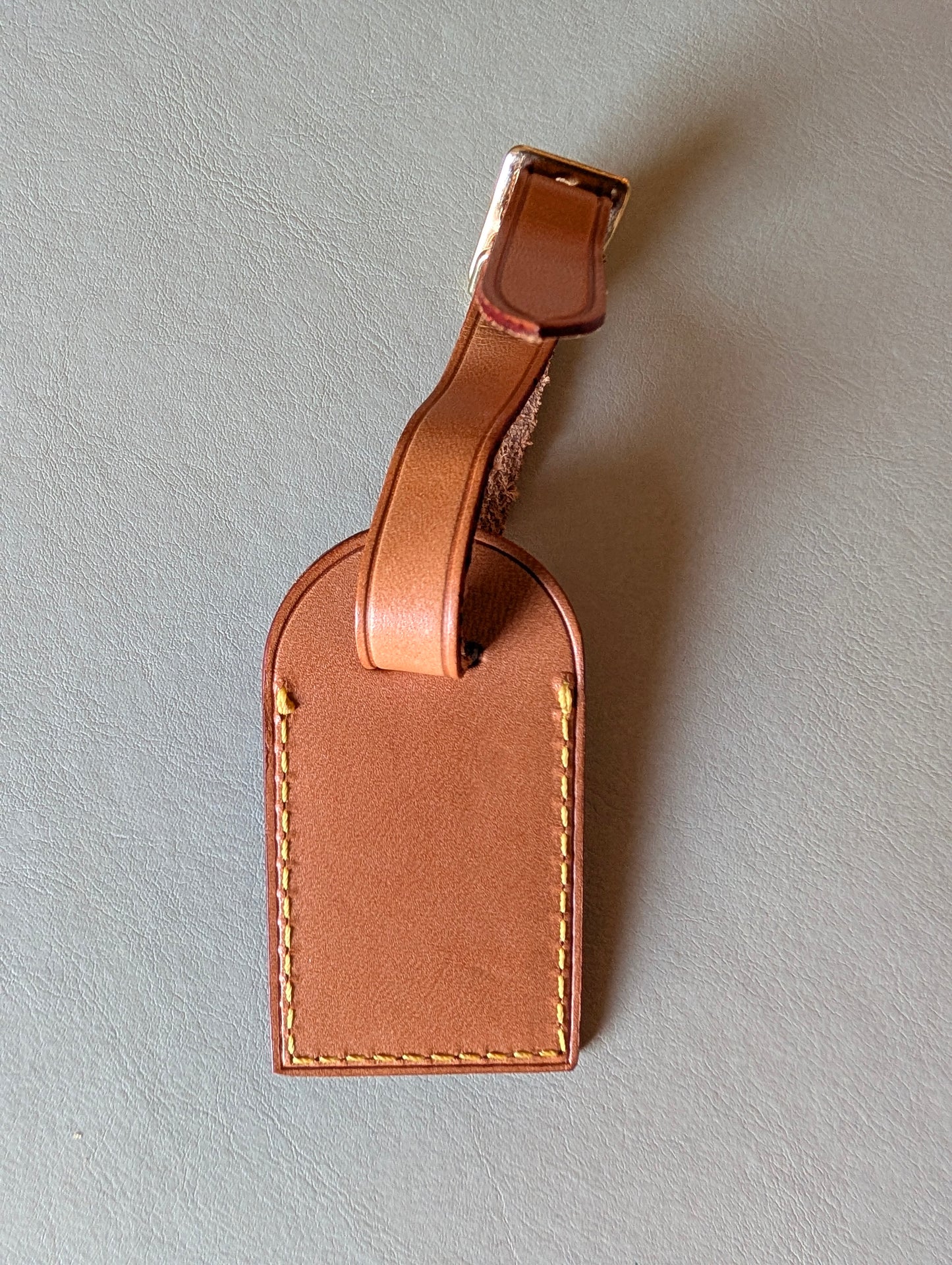 Louis Vuitton Small Luggaga Tag in Honey Patina Leather