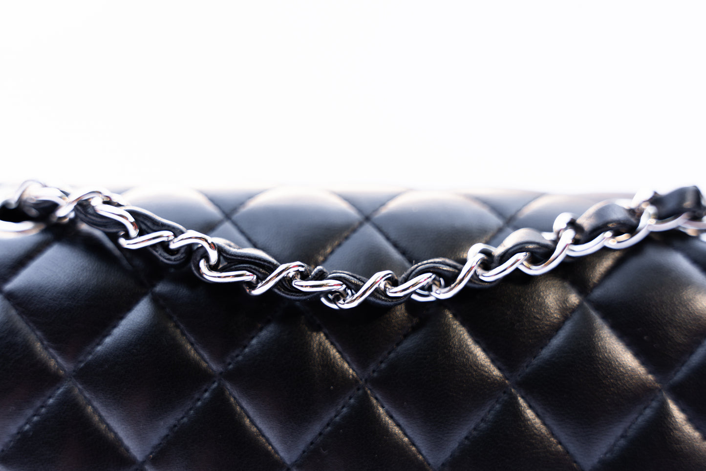 Chanel 2019 Small Classic Flap in Black Lambskin with Silver Hardware